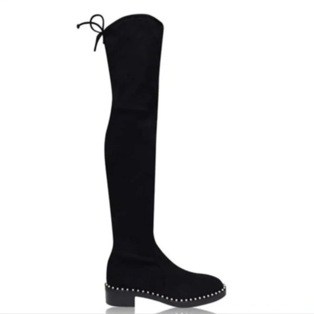 NEW Stuart Weitzman Lowland Pearl Over the Knee Boots
